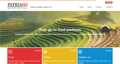 Desktop Screenshot of patriafoods.com